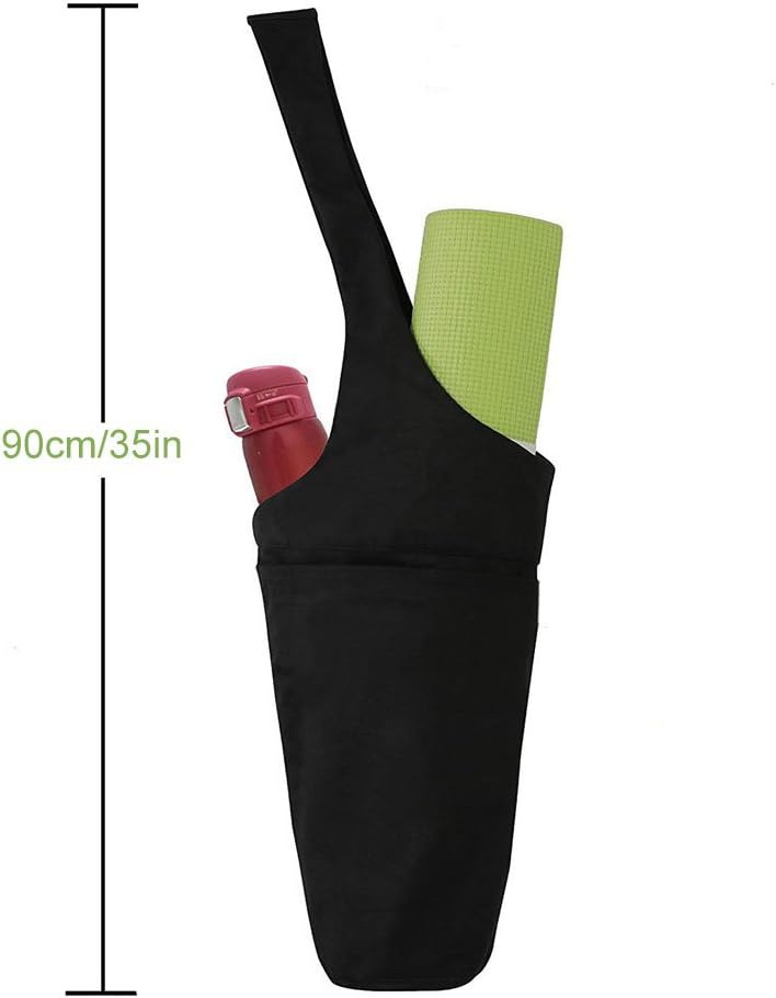 Yoga Mat Bag with Large Side Pocket & Zipper Pocket - Yoga