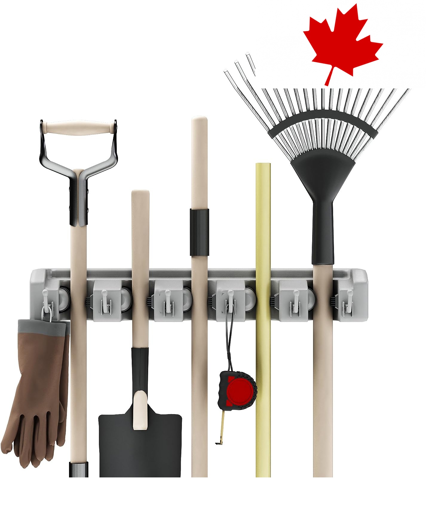 Wall Mounted Organizer with Hooks for Shovels Rakes and Tools Model 75 ST. eBay